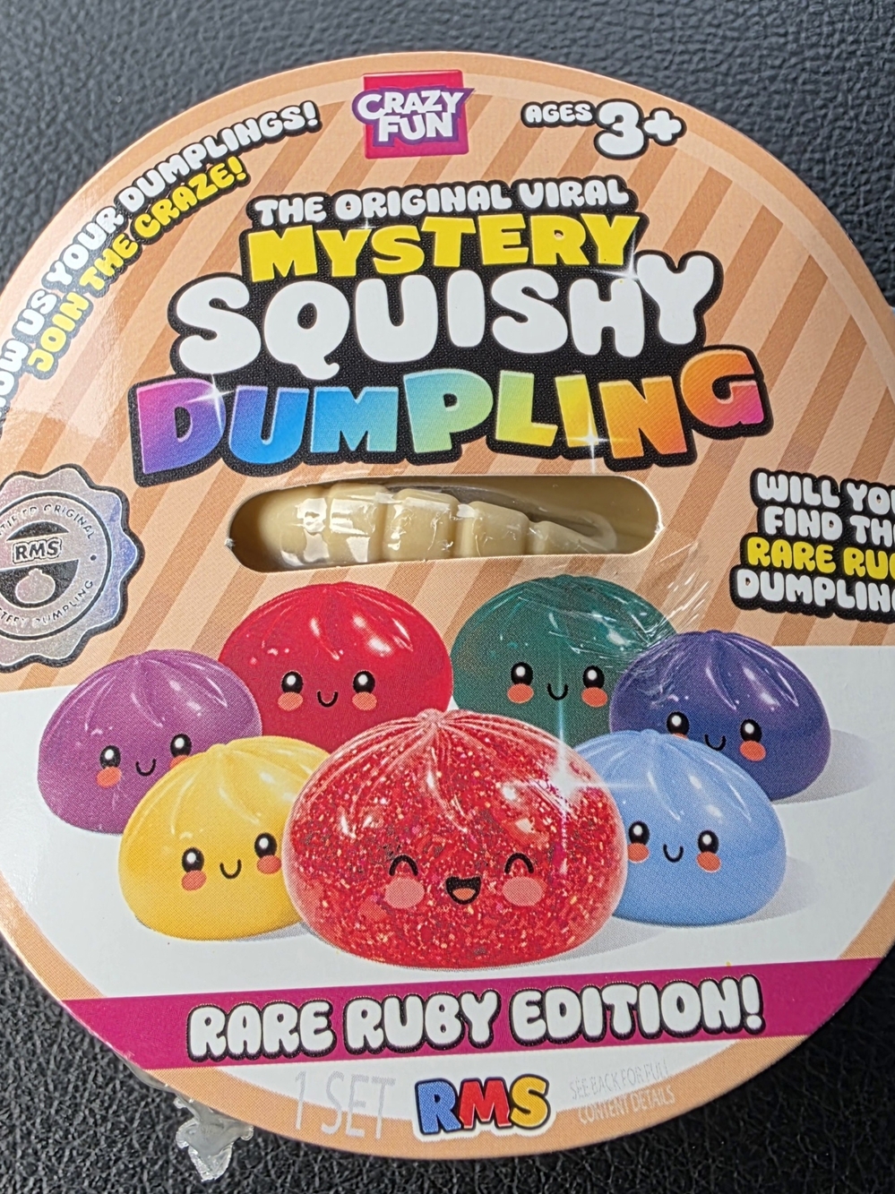 Mystery Squishy Dumpling - Rare Ruby Edition (Red)